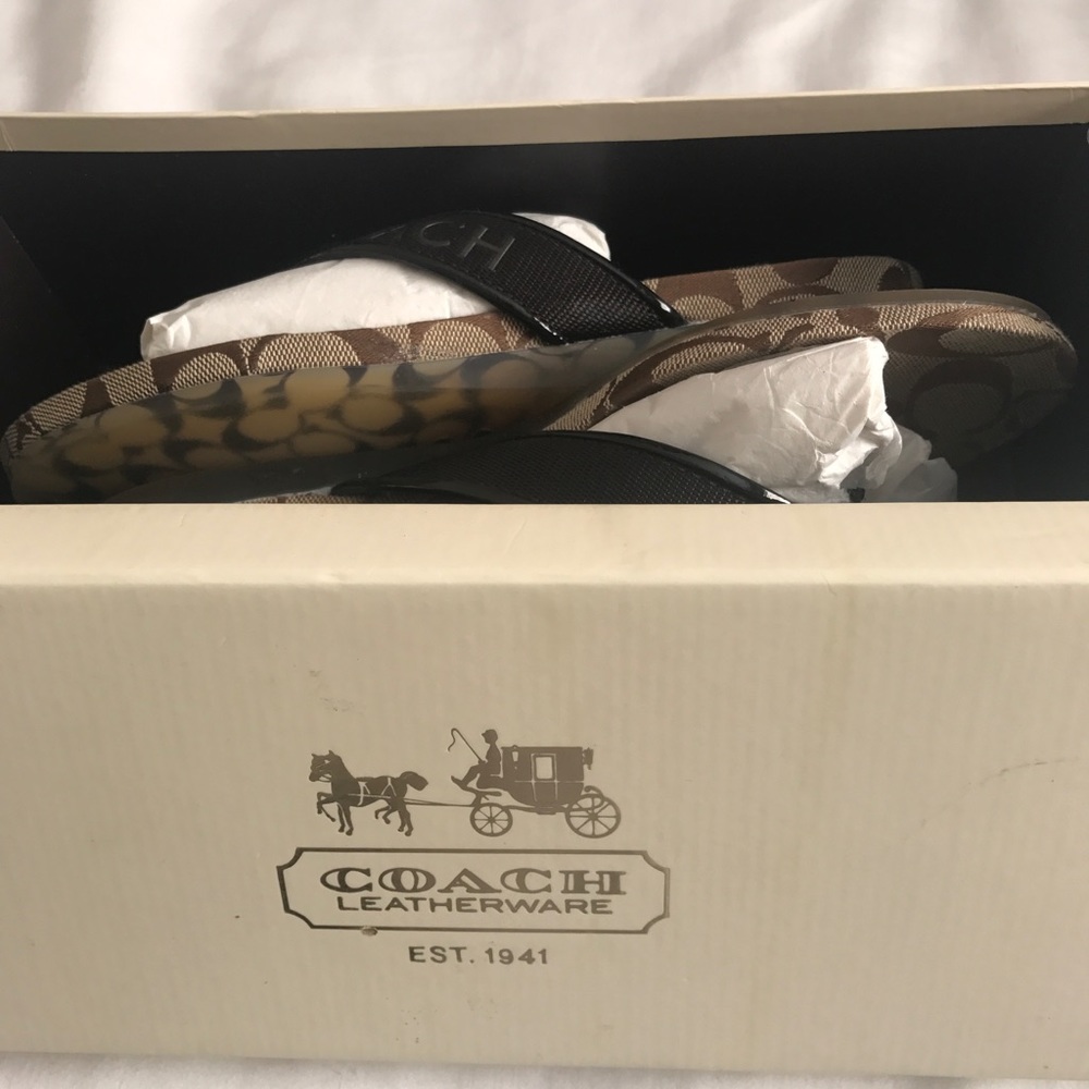 Brand new coach sandals